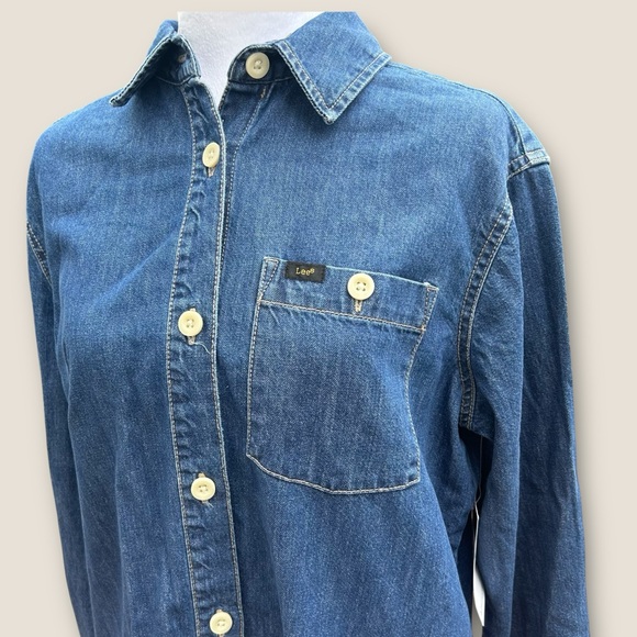 Lee Dresses & Skirts - LEE Take‎ a Tumble Denim Shirt Dress NWT | Size S (Oversized Fit)
